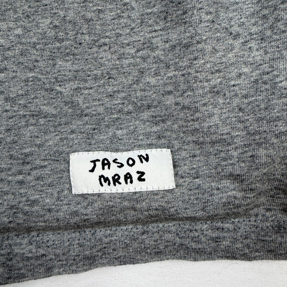 Jason Mraz Good Vibes Summer 2018 Tour T-Shirt Gray Organic Sound Small Concert - Picture 2 of 5